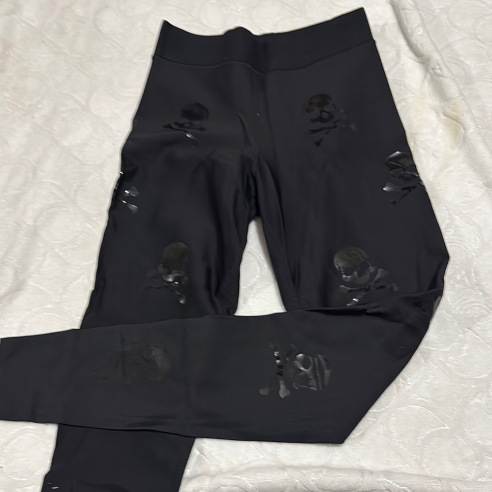 Ultracor Black Leggings Edgy Distressed Design